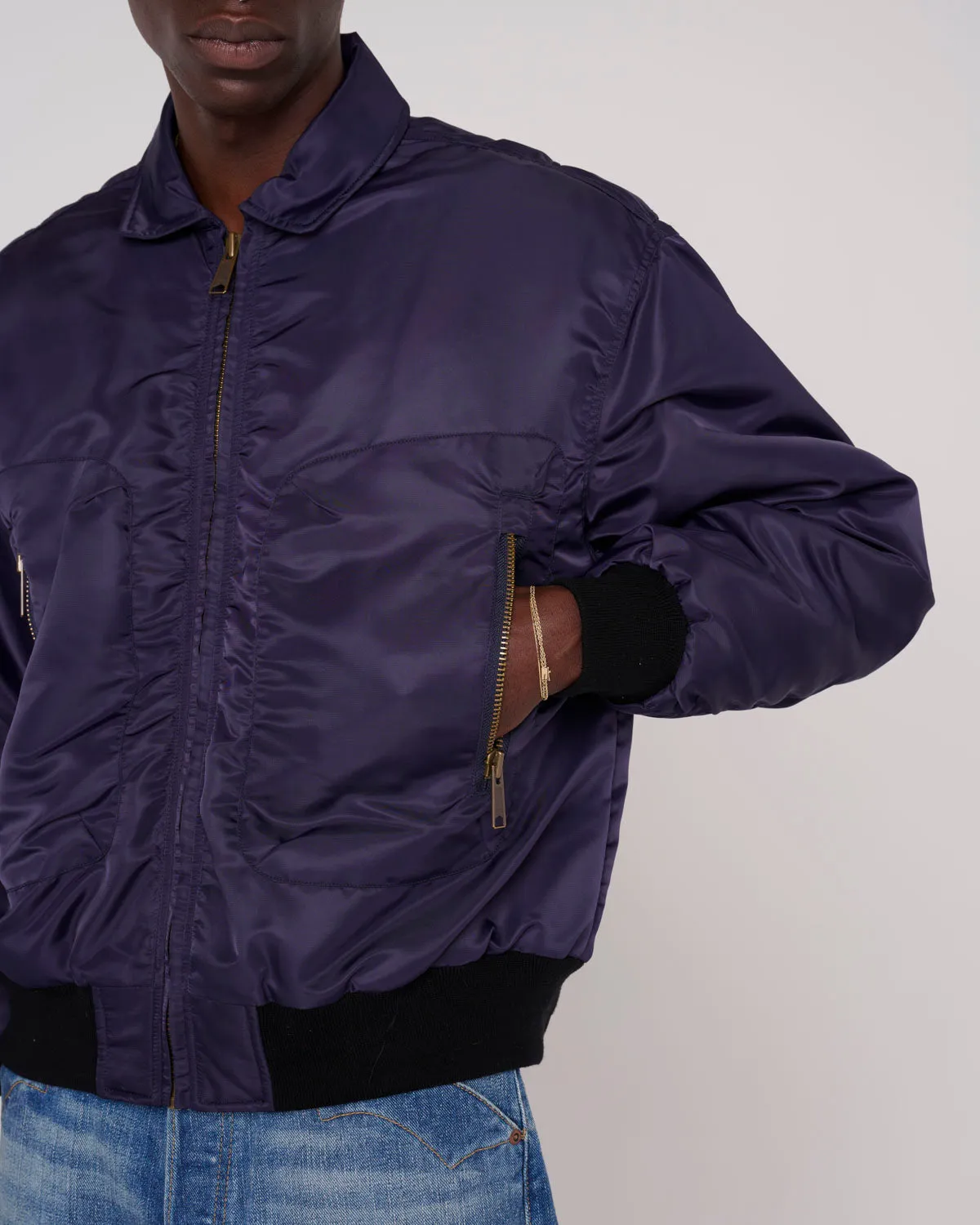 3D Flight Jacket - Navy