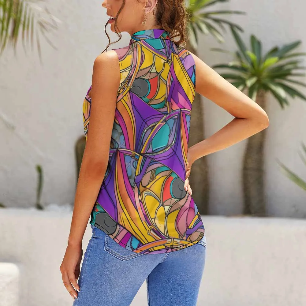 Abstract Urbania Summer Ladies Sleeveless Top