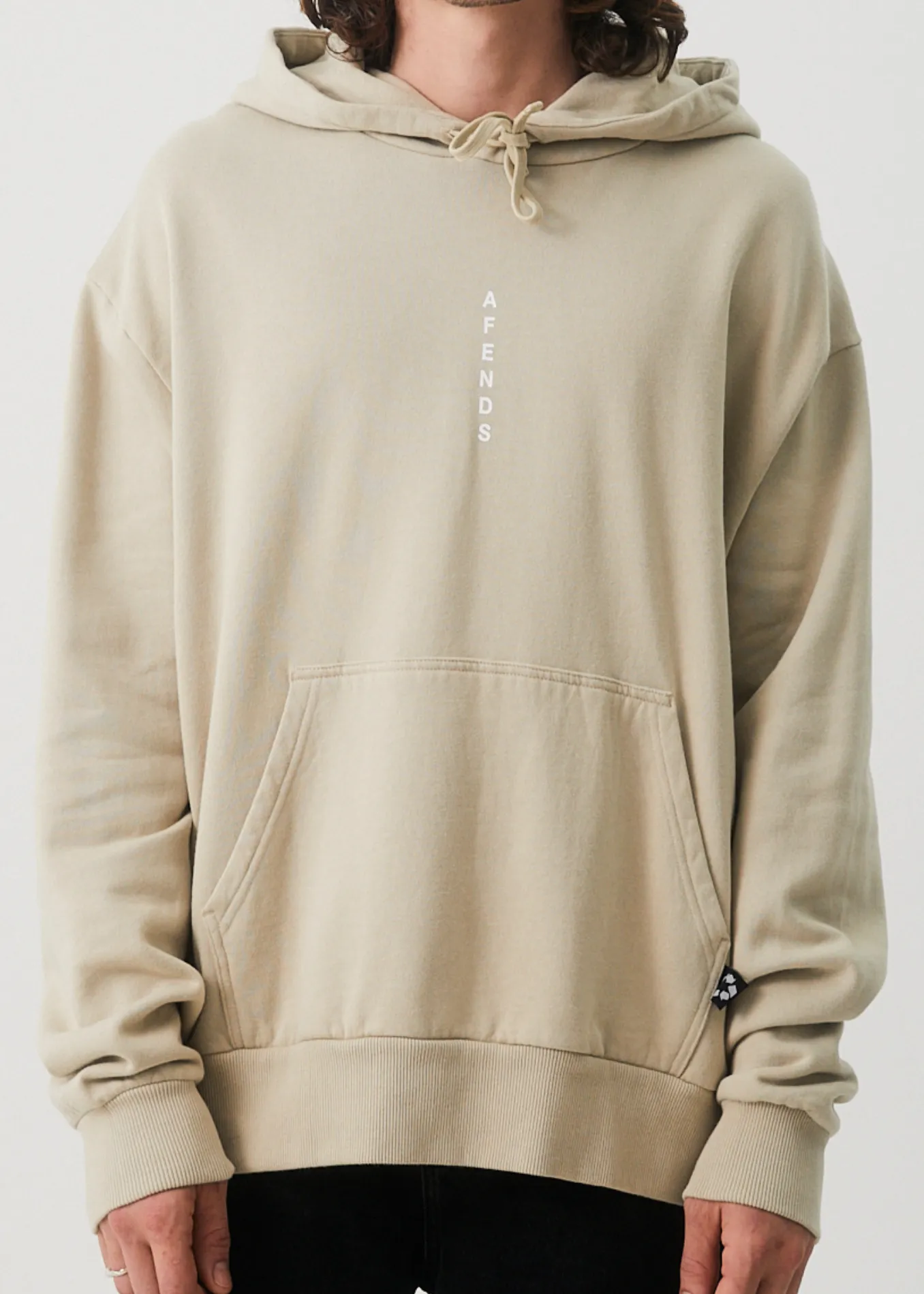 AFENDS Mens Luxury - Hoodie - Cement