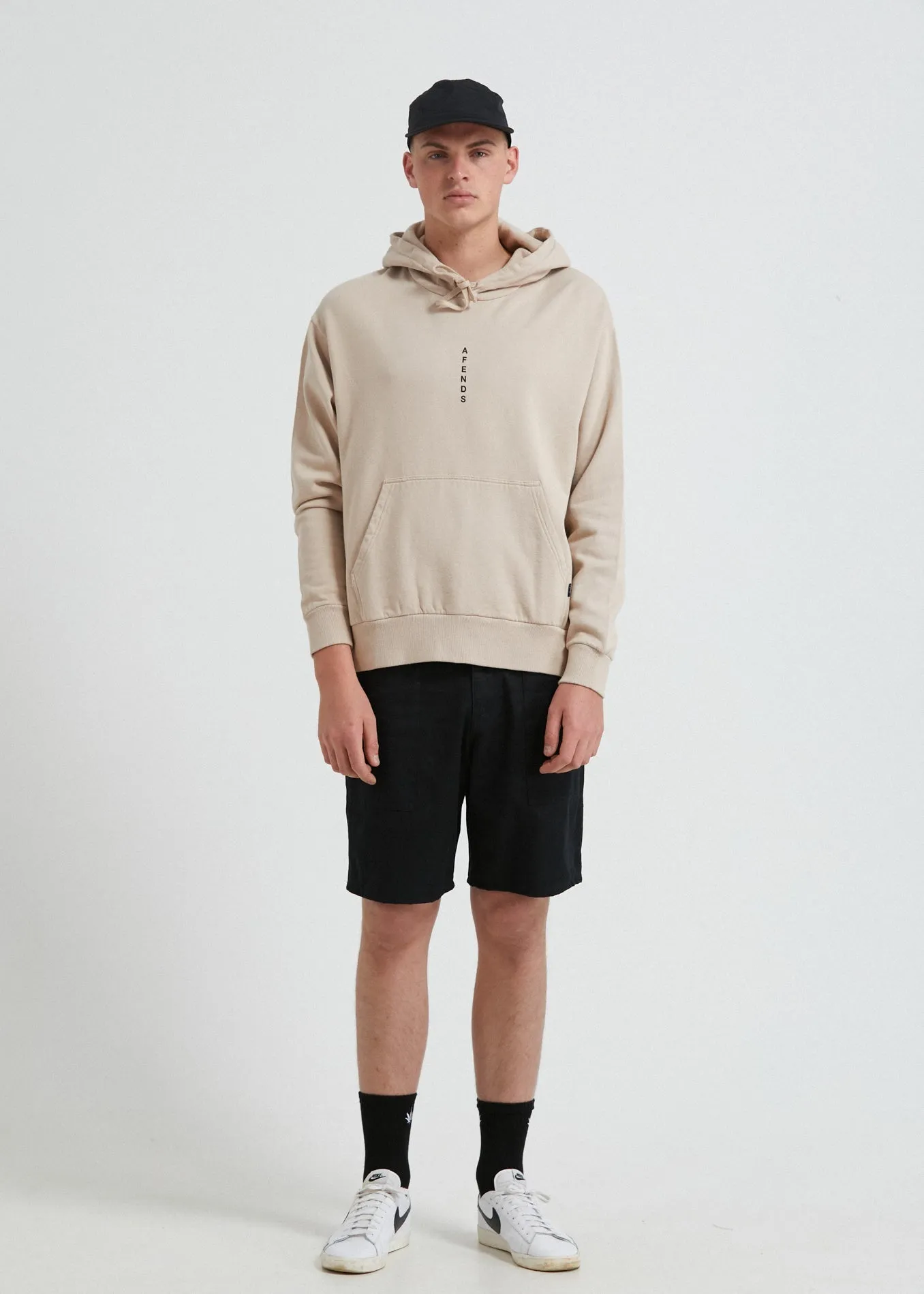 AFENDS Mens Machine - Hoodie - Bone