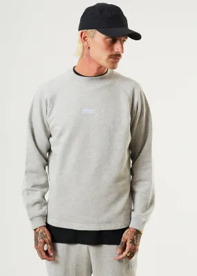 AFENDS Unisex Monopoly - Unisex Crew Neck Jumper - Grey Marle