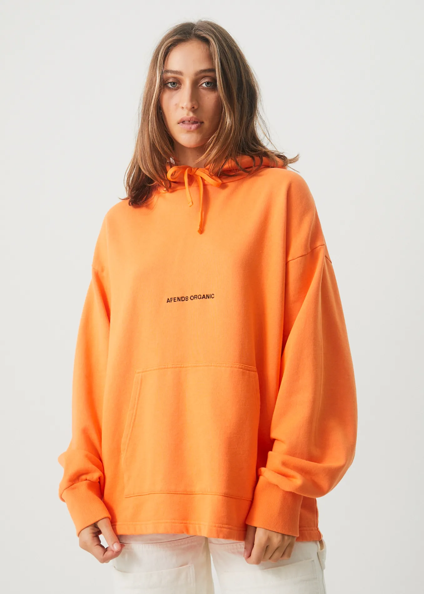 AFENDS Unisex Return - Unisex Oversized Hoodie - Papaya