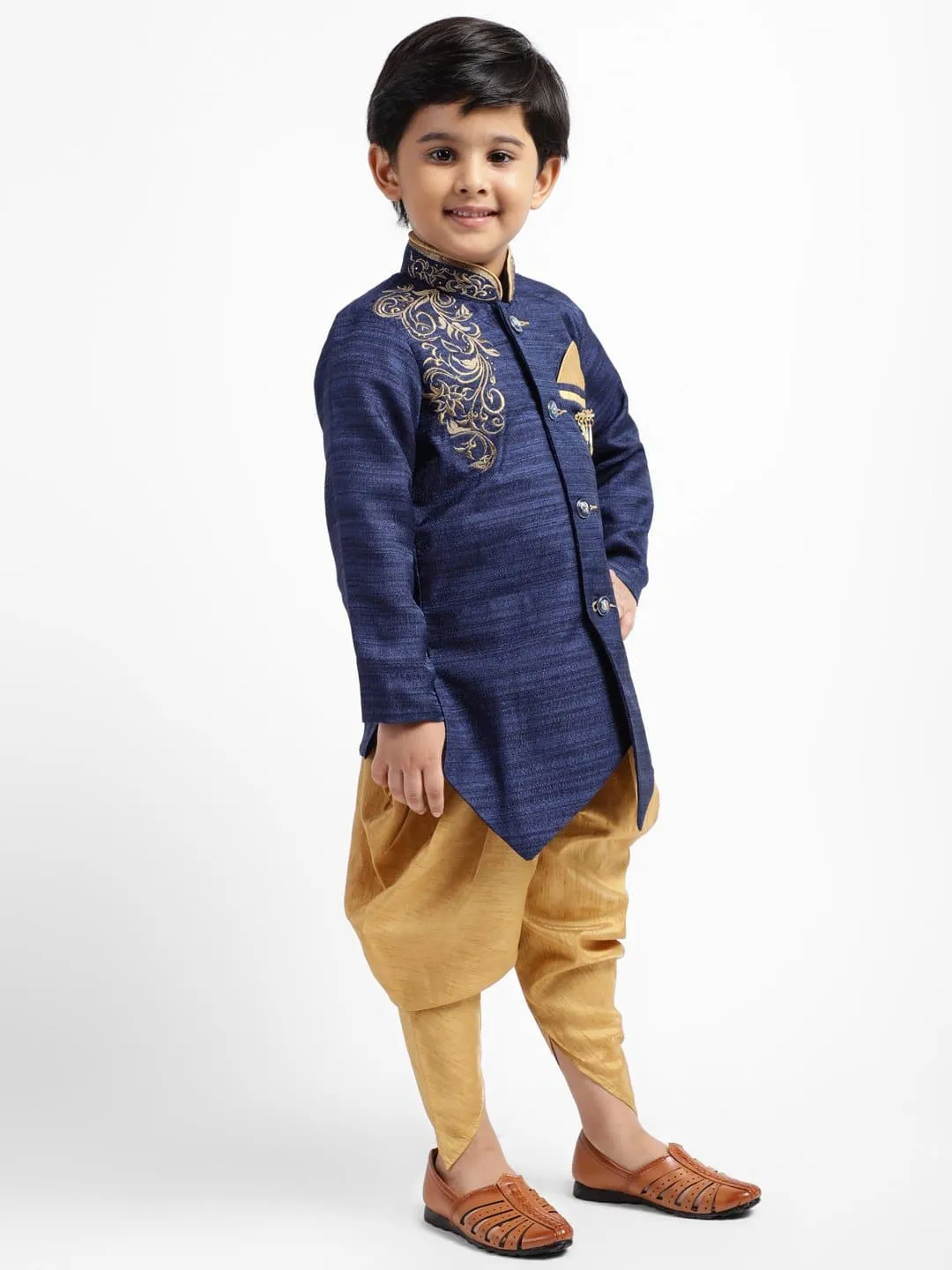 AHHAAAA Kids Embroidery Sherwani Indo-Western for Kids and Boys