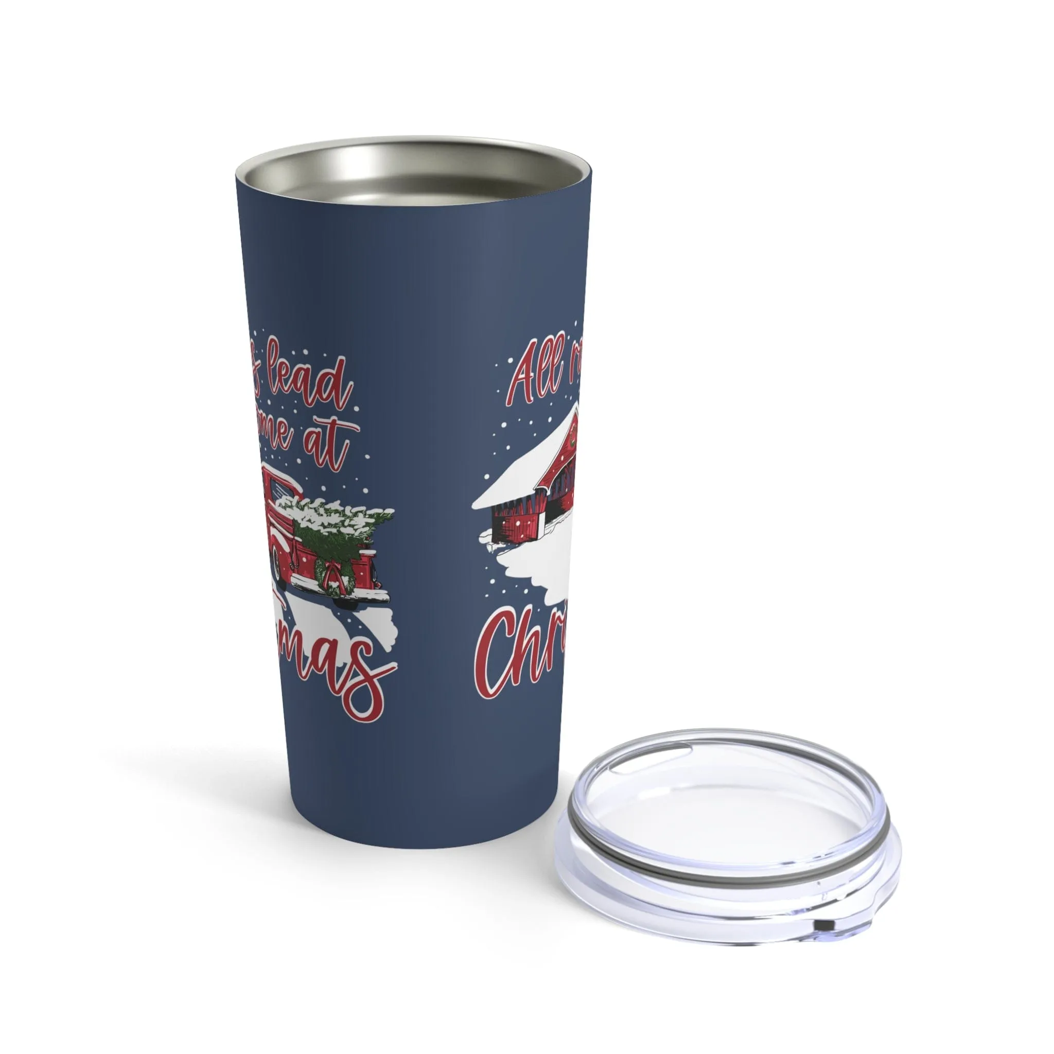 All Roads Christmas Bridge Tumbler 20oz