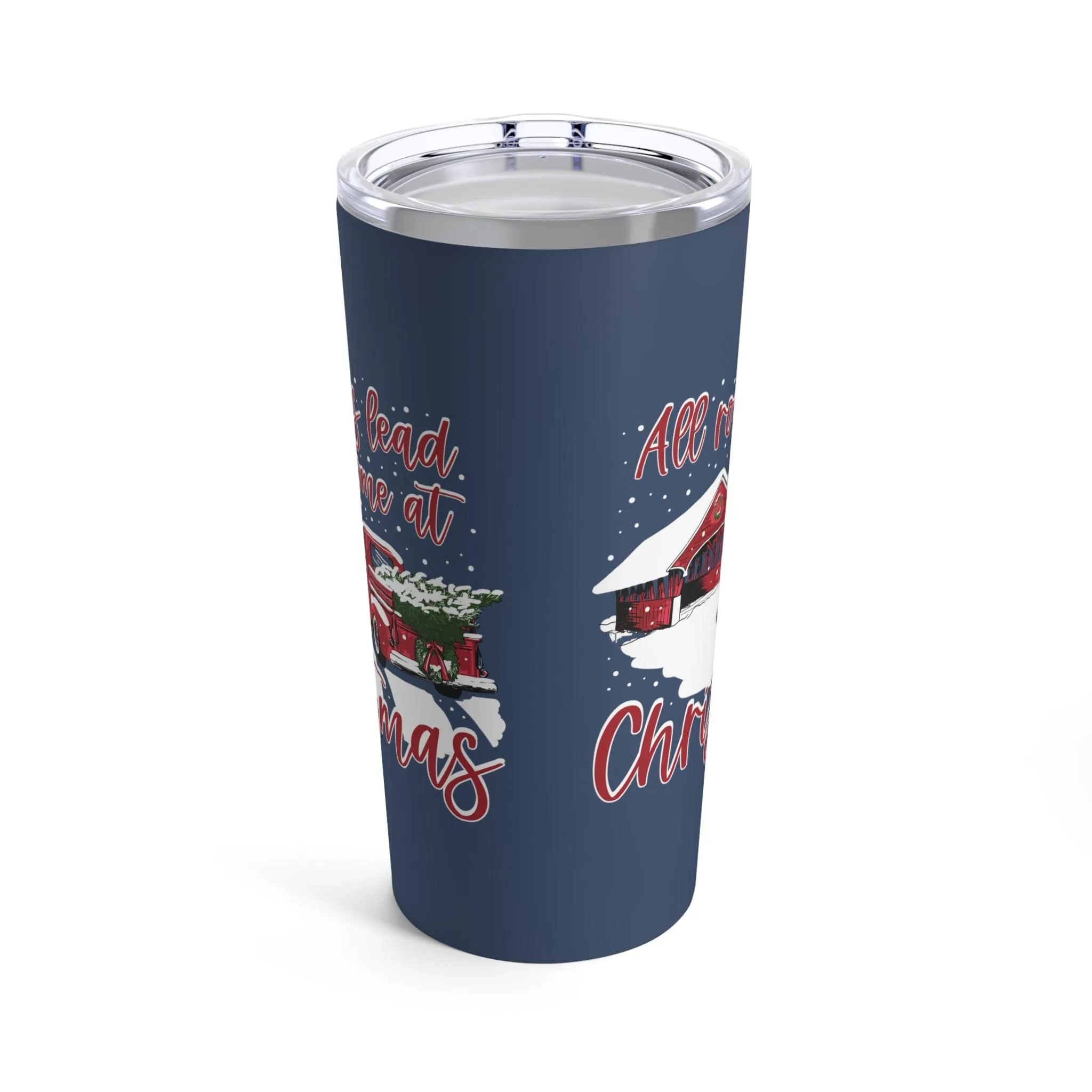 All Roads Christmas Bridge Tumbler 20oz