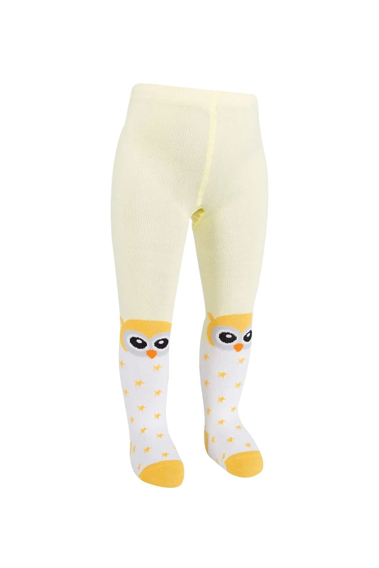 Baby Girl Tights Owl Yellow (9-12mths)