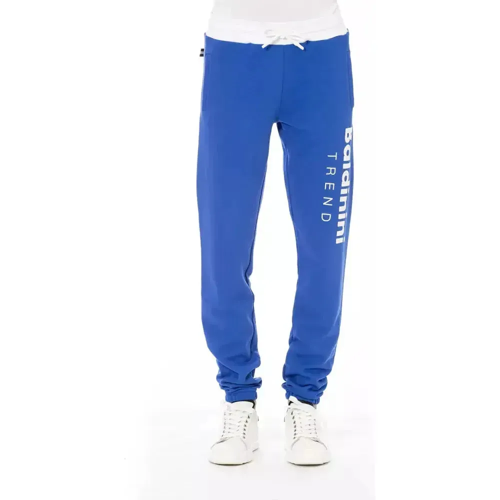 Baldinini Trend Blue Cotton Men Pants