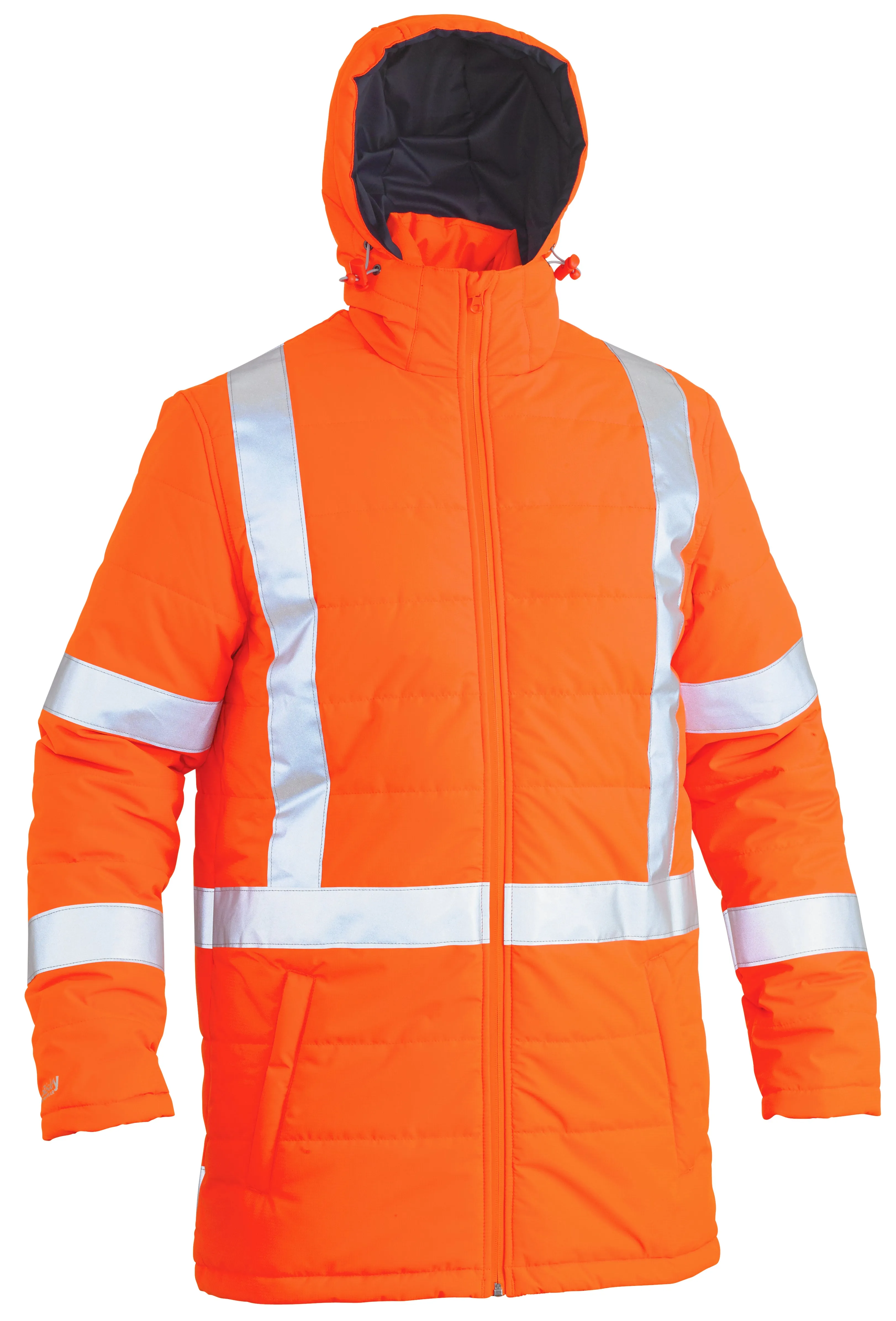 BJ6379XT Bisley TTMC-W Taped Hi Vis Puffer Jacket