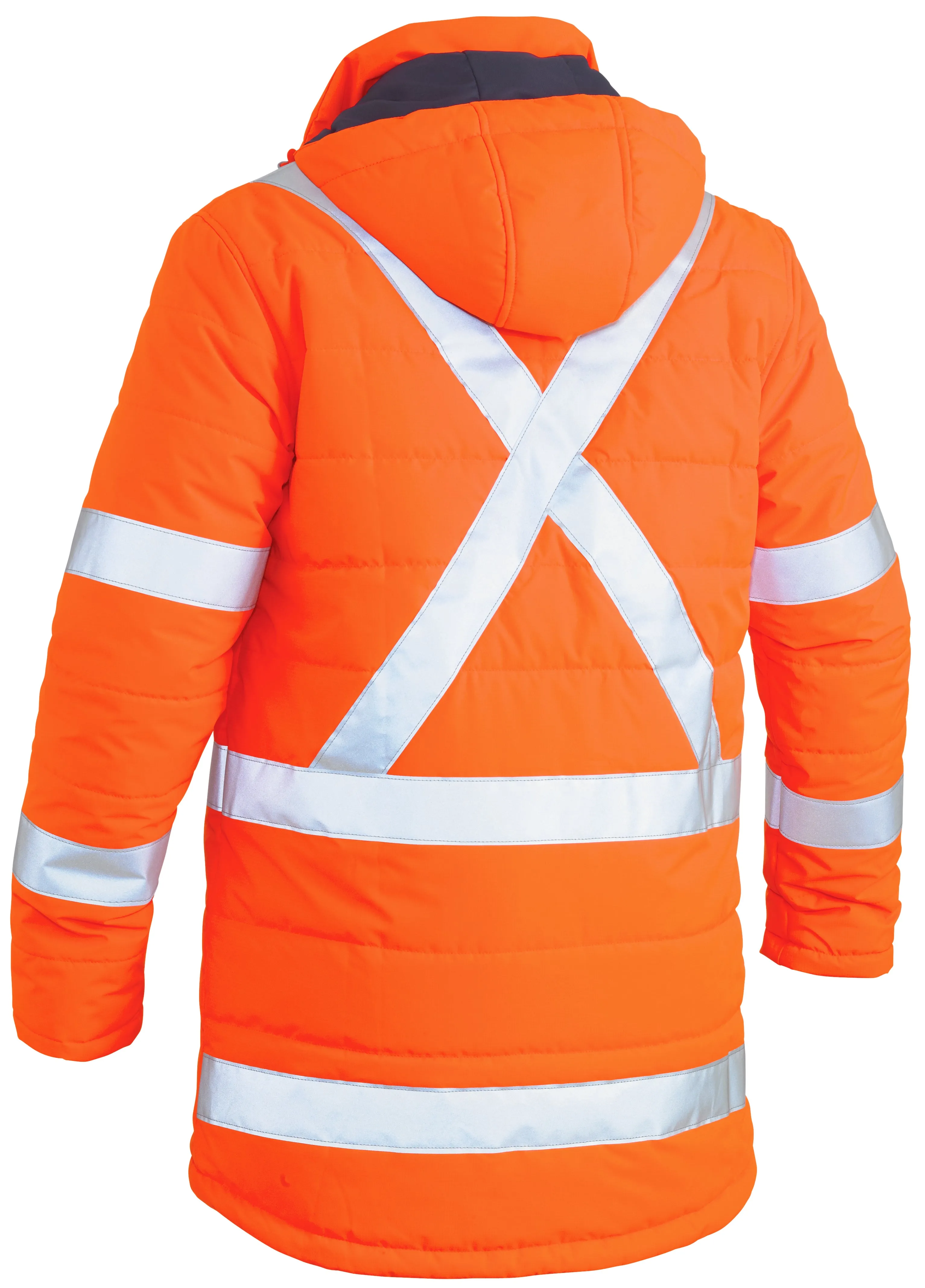 BJ6379XT Bisley TTMC-W Taped Hi Vis Puffer Jacket