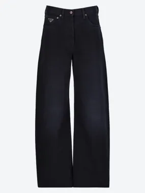 Black denim pants