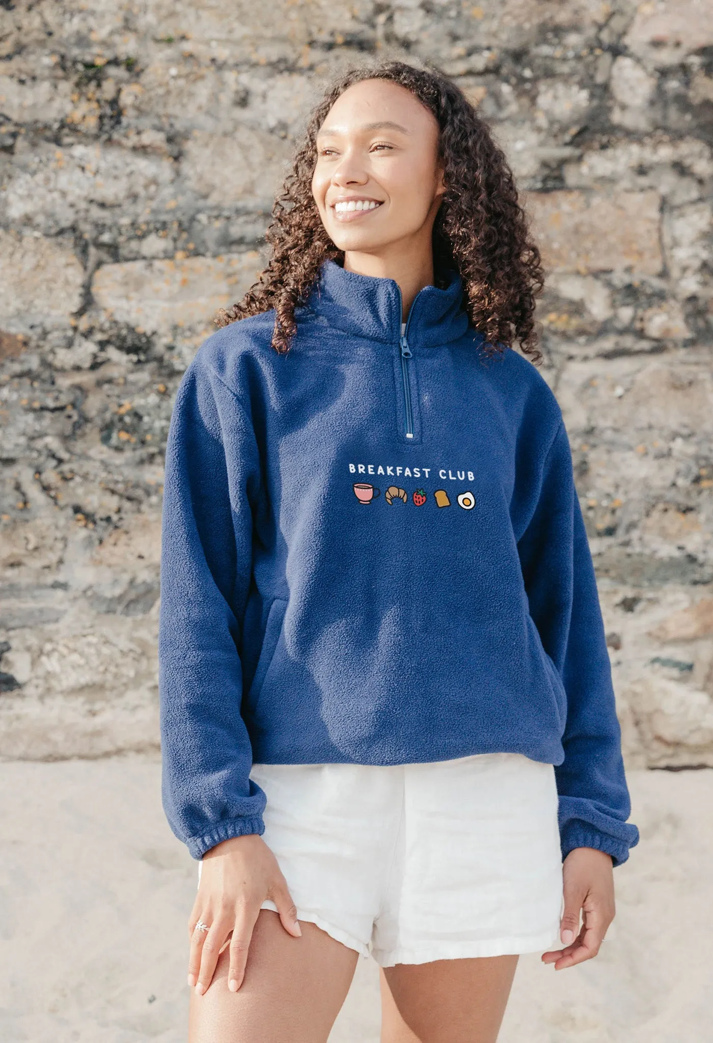 Breakfast Club Recycled Polyester Quarter Zip Fleece