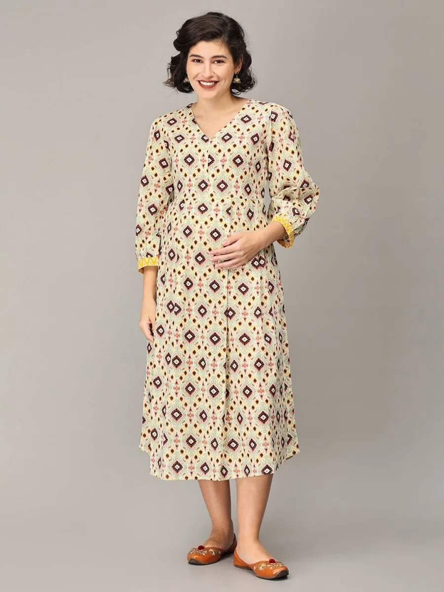 Brightest Moment Maternity and Nursing Kurti Dress