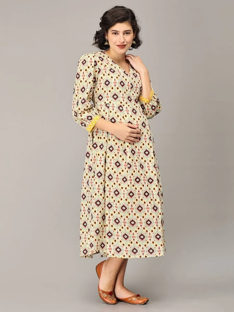 Brightest Moment Maternity and Nursing Kurti Dress