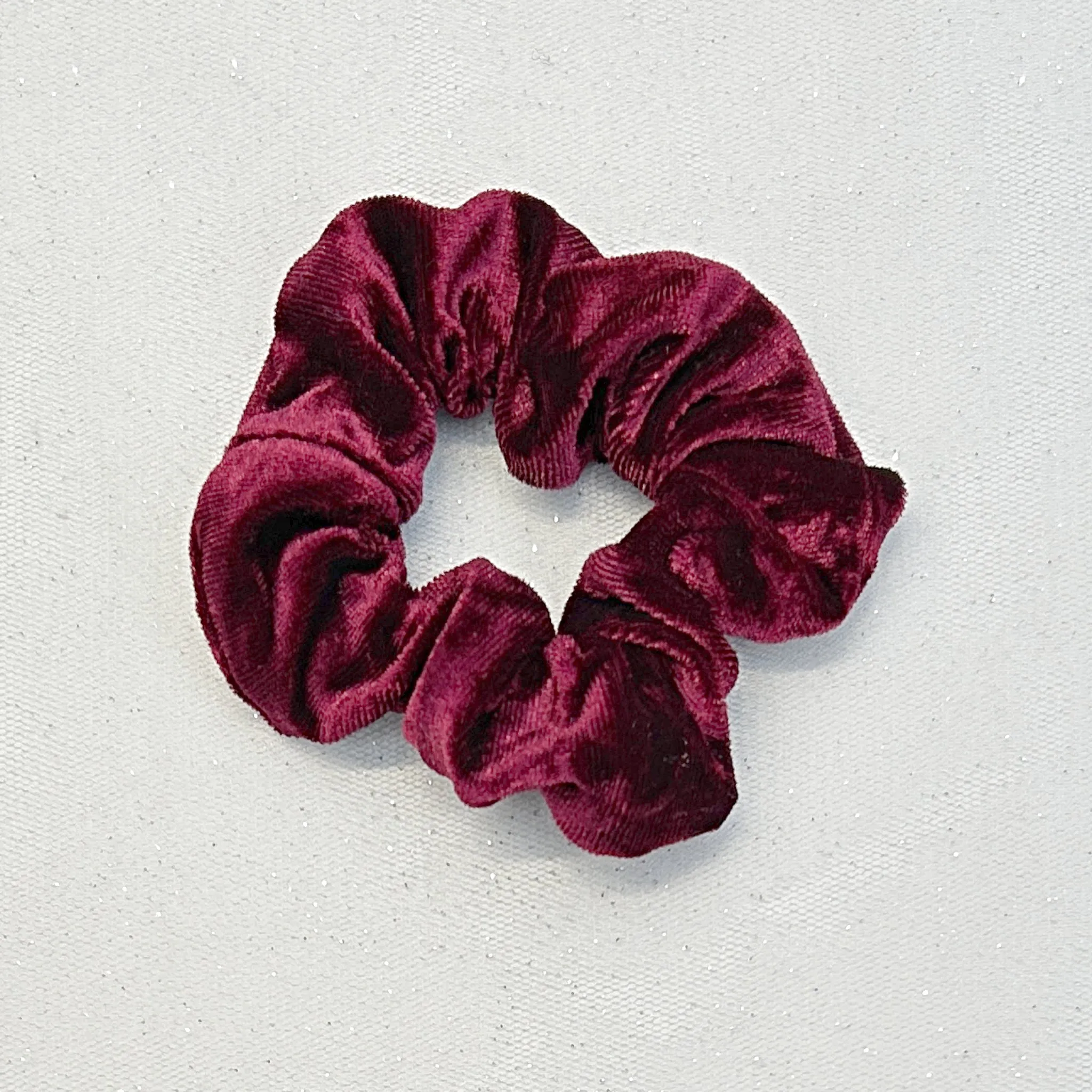 Burgundy Scrunchie in Velvet