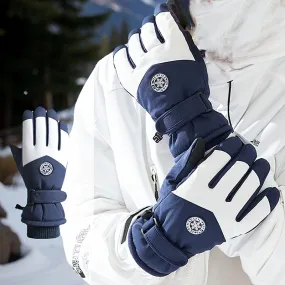 CarrKen Men's Winter Cycling Gloves - Windproof, Water-Resistant, Warm Fleece Lining with Touchscreen Compatibility for Skiing