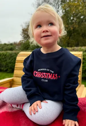 Christmas Club Embroidered Organic Cotton Childrens Sweatshirt