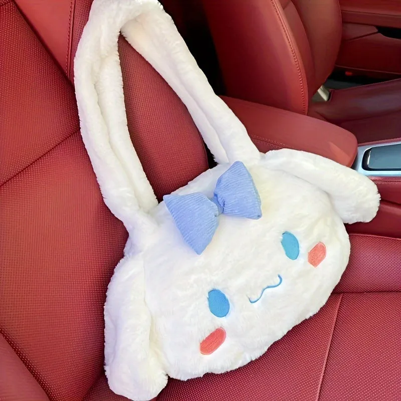 Cinnamoroll Kuromi Plush Bag, Large Capacity Cartoon Anime Shoulder Bag, Mymelody Faux Fur Handbag