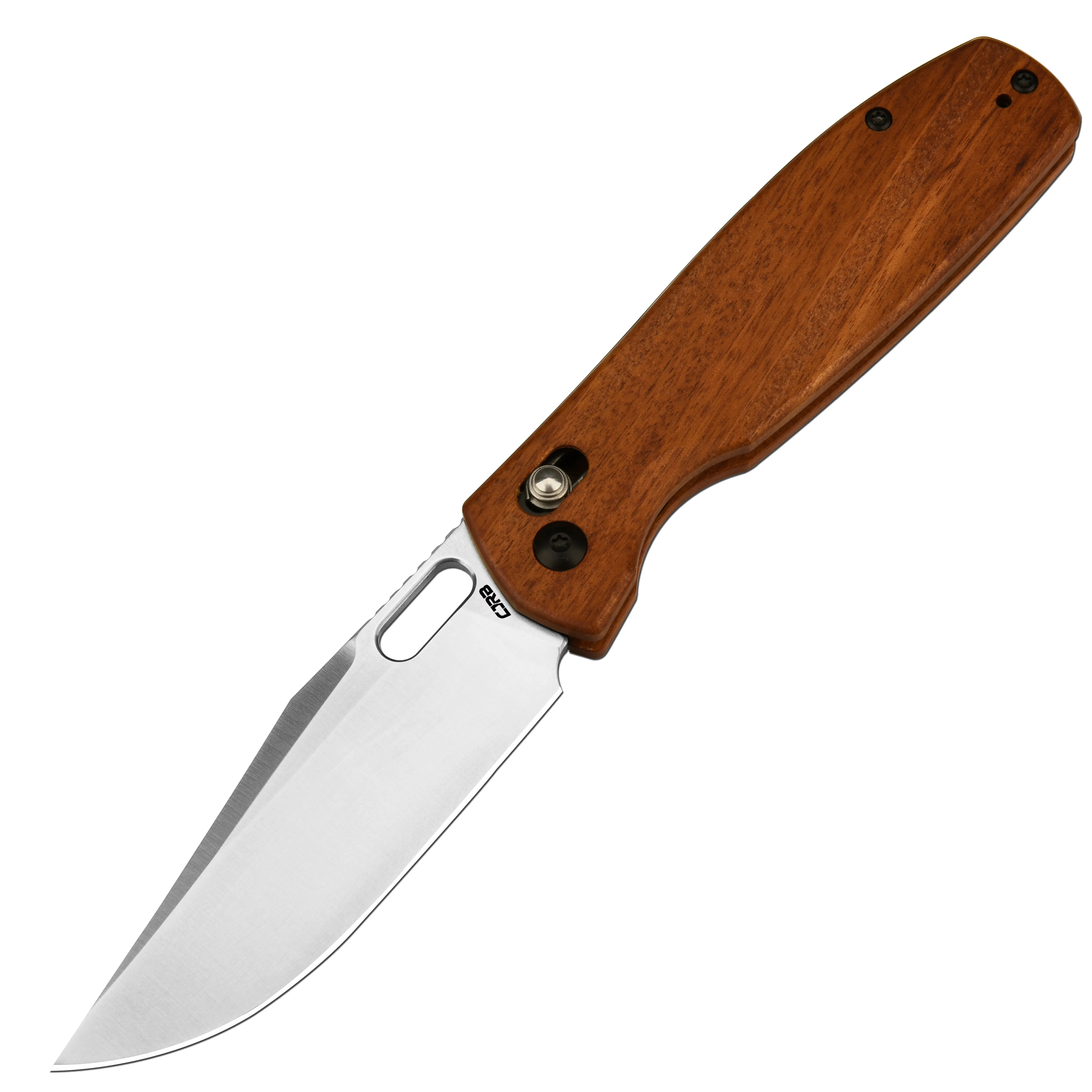 CJRB Prado J1936 AR-RPM9 Steel Blade Wood Handle Crossbar Lock Folding Knives