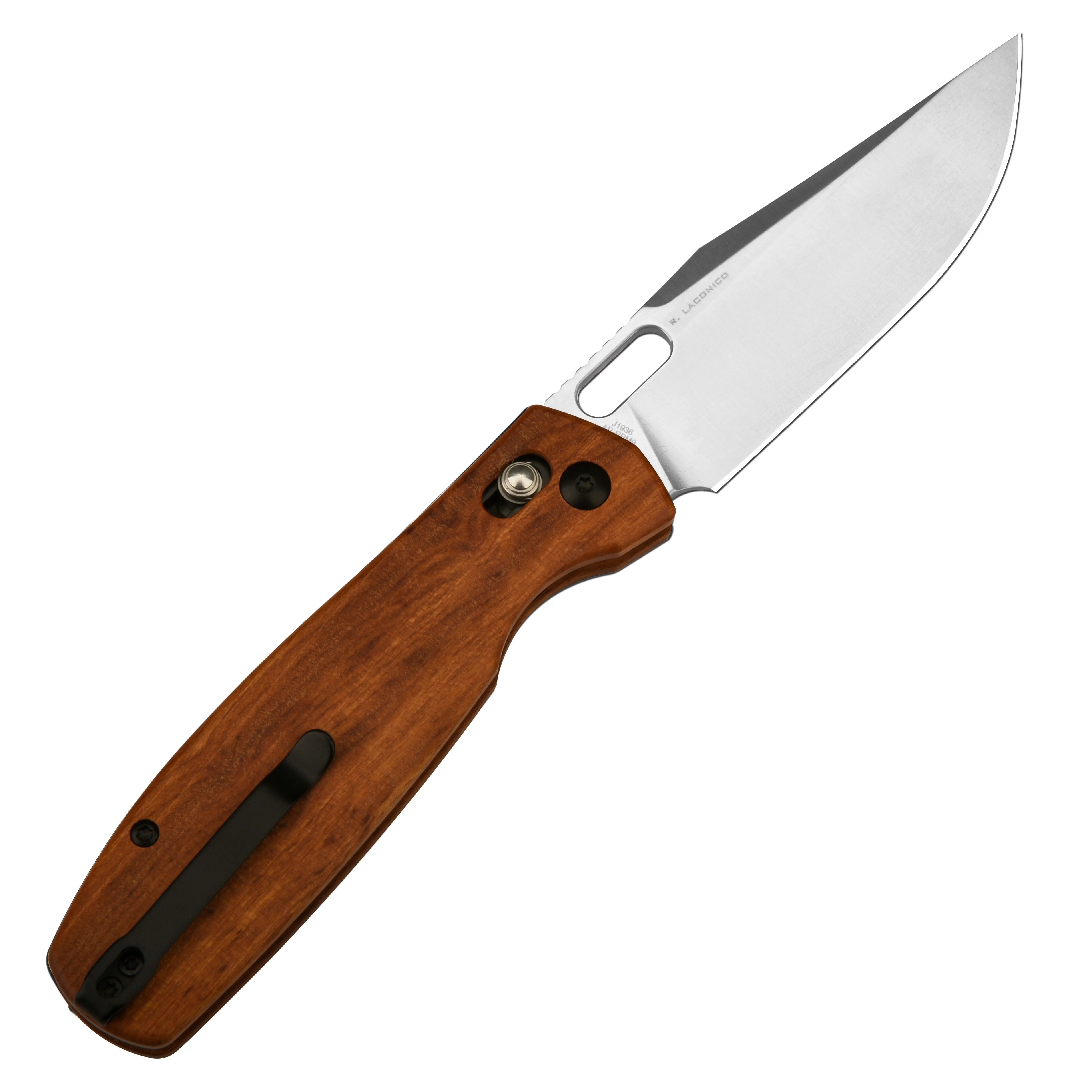 CJRB Prado J1936 AR-RPM9 Steel Blade Wood Handle Crossbar Lock Folding Knives