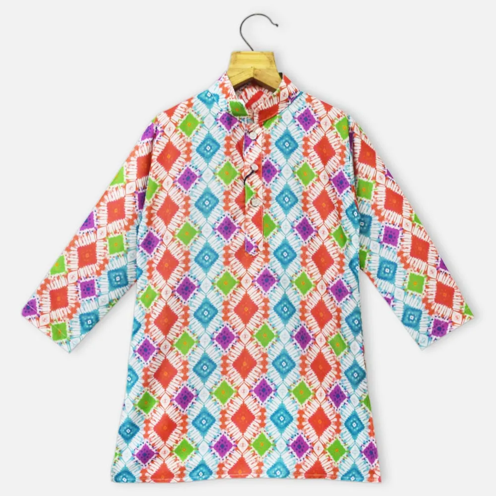 Colorful Full Sleeves Kurta With Pajama