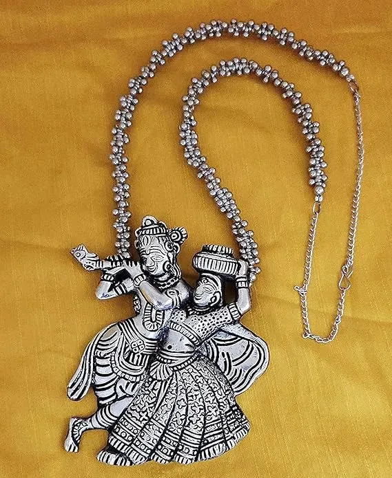 Combo Of 2 Silver-Plated Stone Studded & Beaded Jewellery Set