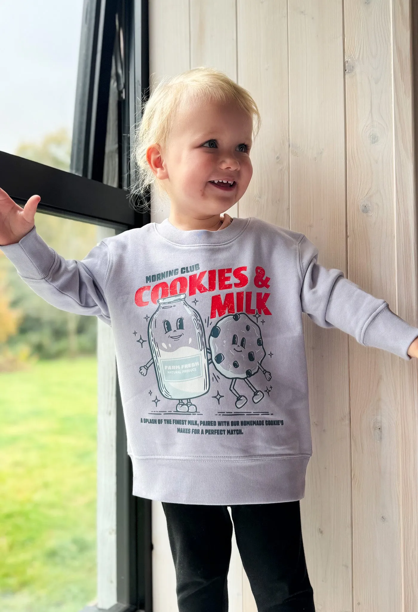 Cookies & Milk Organic Cotton Childrens Sweatshirt