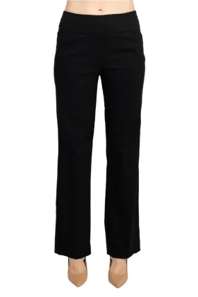 Counterparts Midwaist Banded Waist Solid Straight Millennium Pant