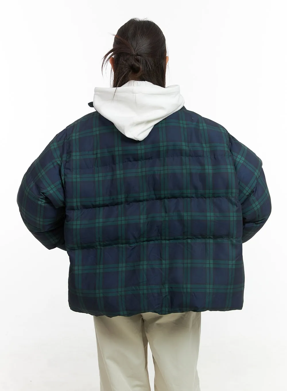 Cozy Checkered Puffer Jacket CO417