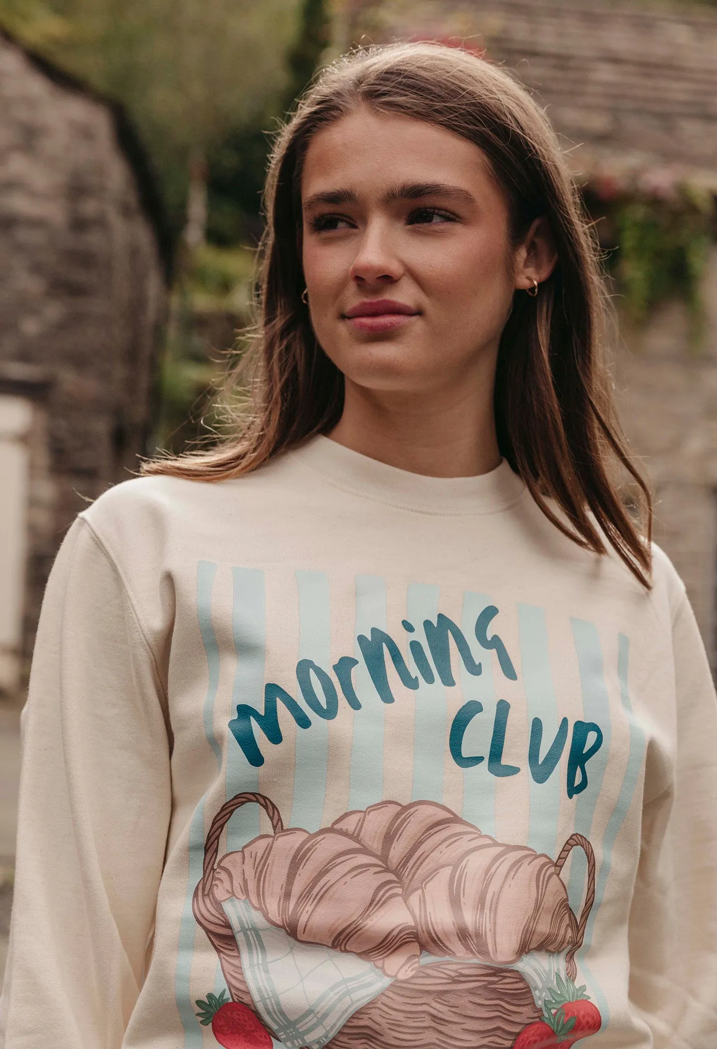 Croissants Organic Cotton Sweatshirt