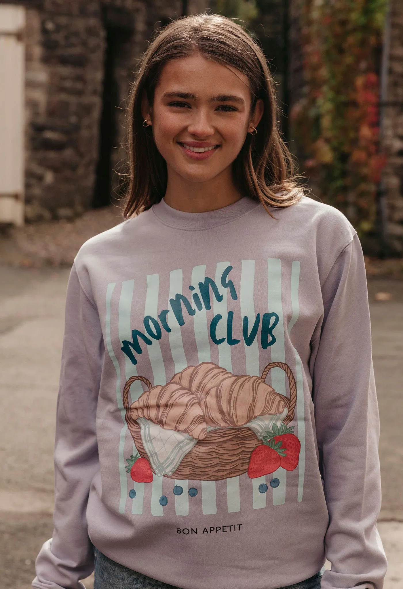 Croissants Organic Cotton Sweatshirt