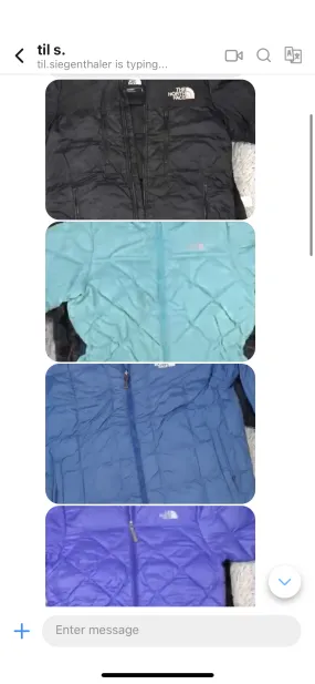 Custom handpick TNF AND NIKE PUFFER JACKET