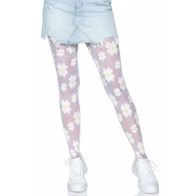 Daisy Floral Pattern Tights - Leg Avenue