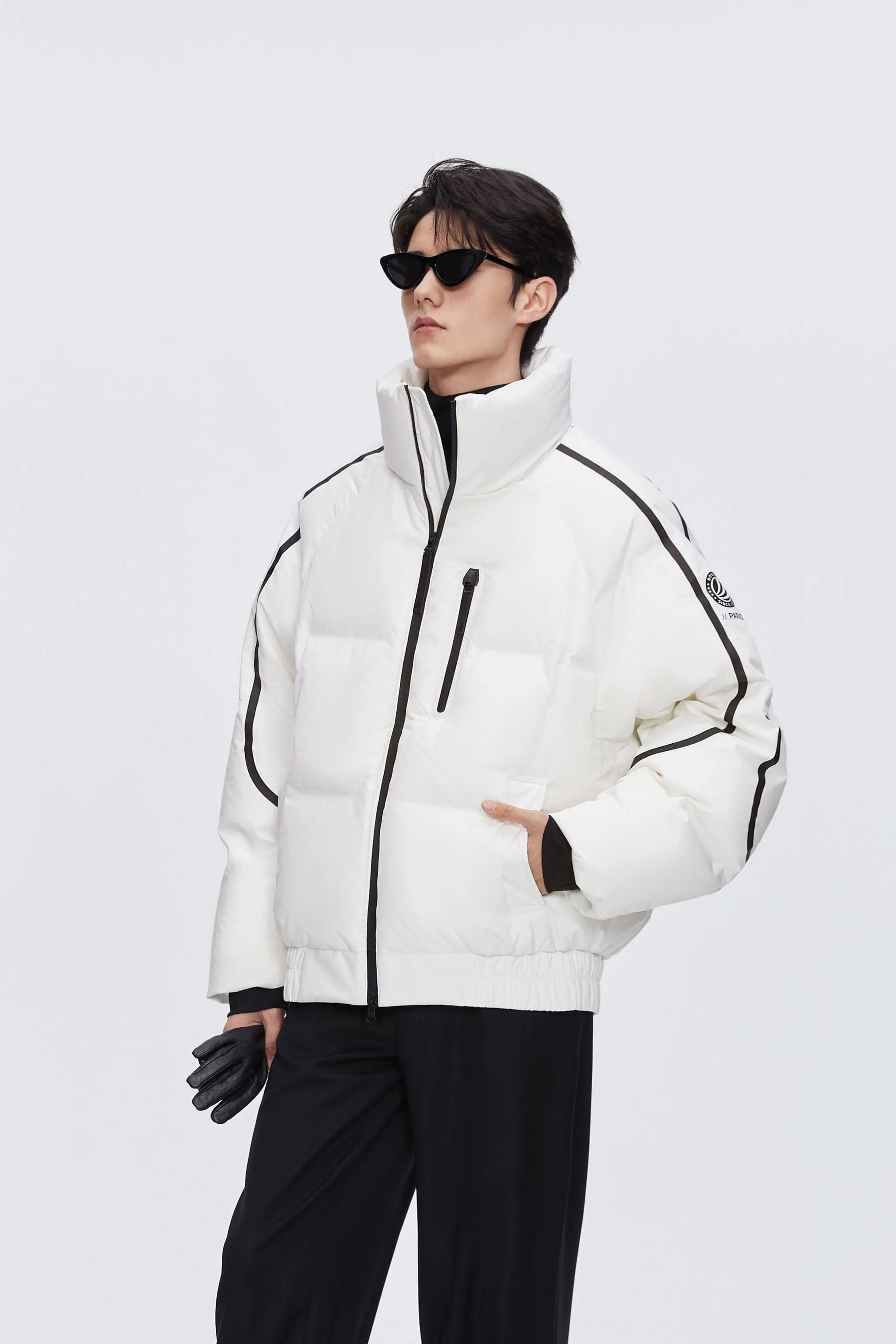 Designer's Collection Oversized Cropped Down Jacket