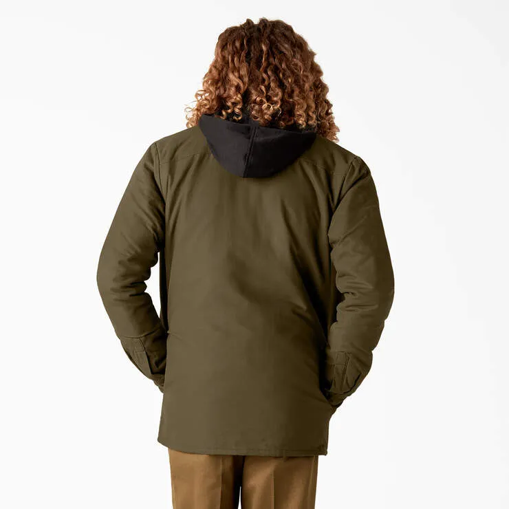 Dickies Canvas Duck Shirt Jacket w/ Hood Dark Olive