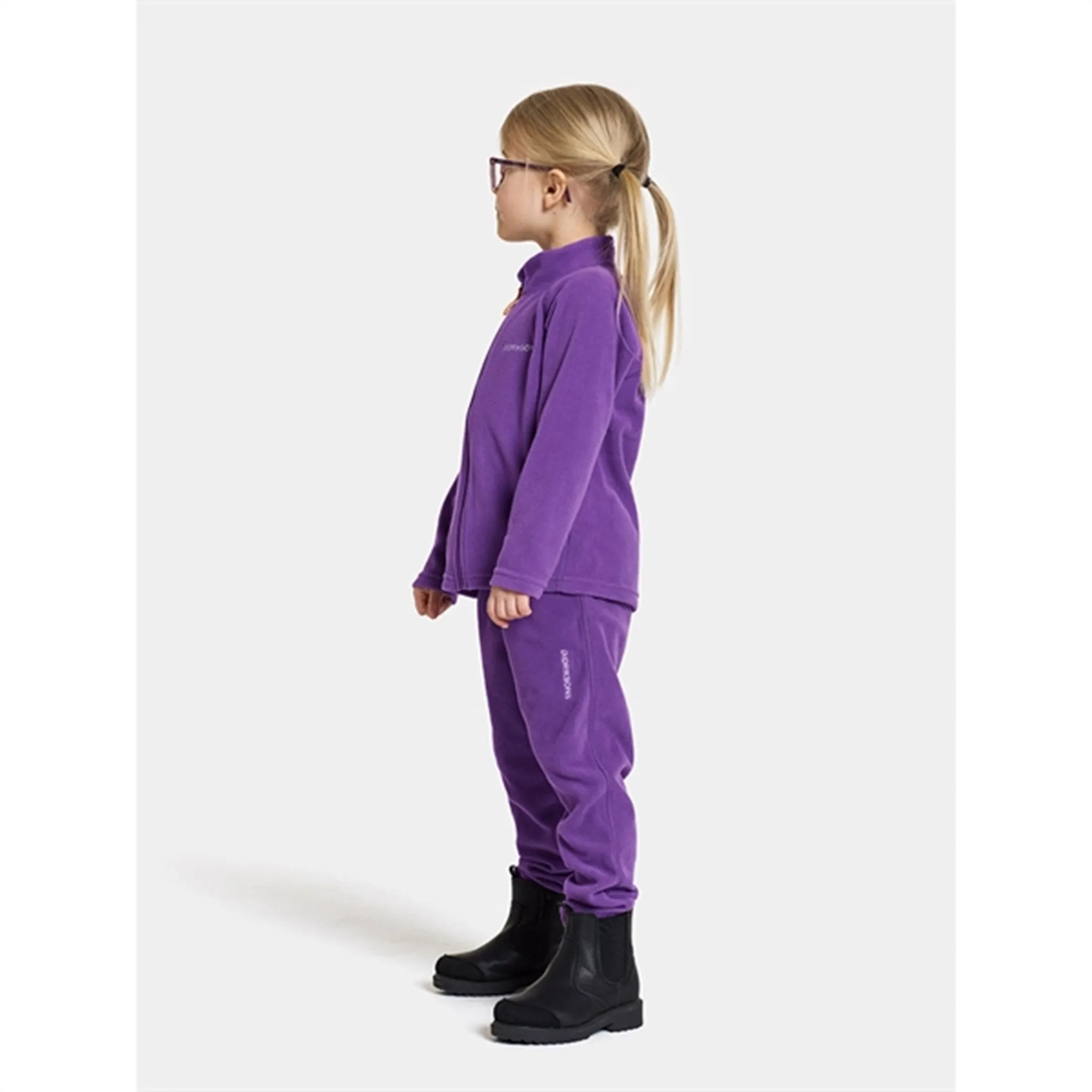 Didriksons Disco Purple Monte Kids Fleece Pants