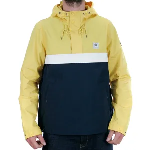 Element Barrow Light Pullover Jacket Solar Power Yellow Navy