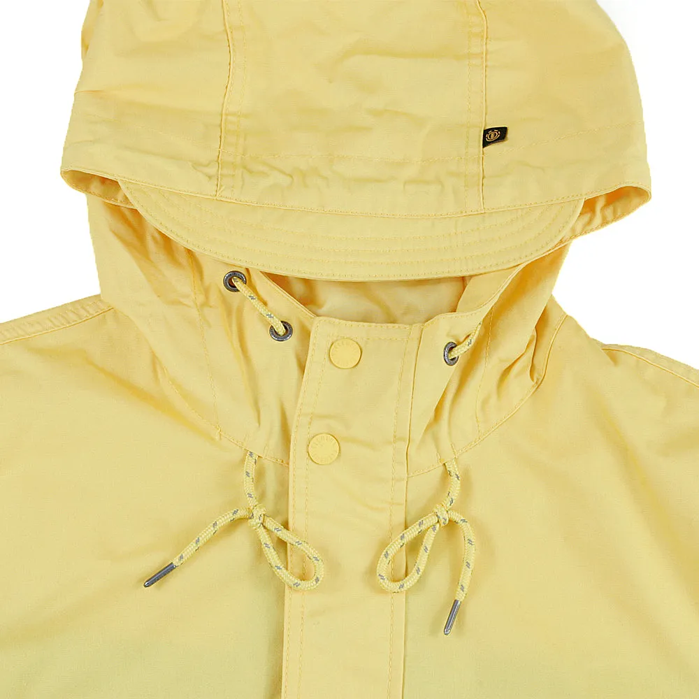 Element Barrow Light Pullover Jacket Solar Power Yellow Navy