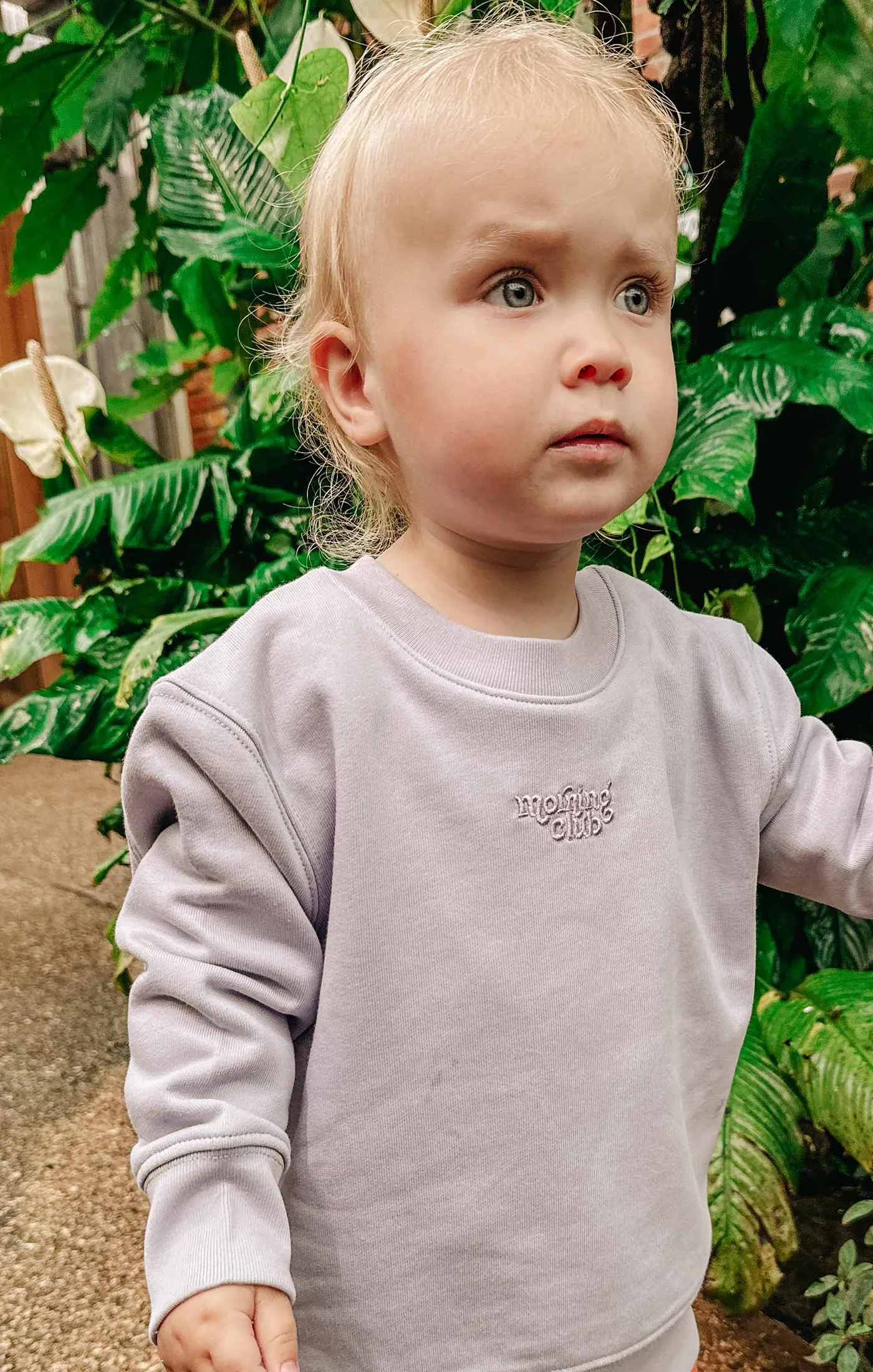 Essential Embroidered Organic Cotton Childrens Sweatshirt