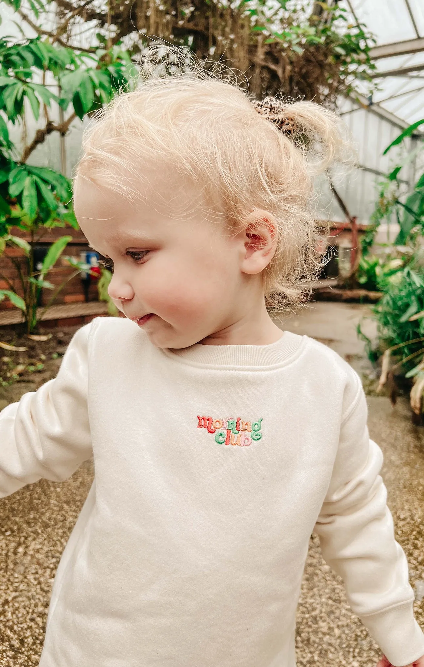 Essential Embroidered Organic Cotton Childrens Sweatshirt