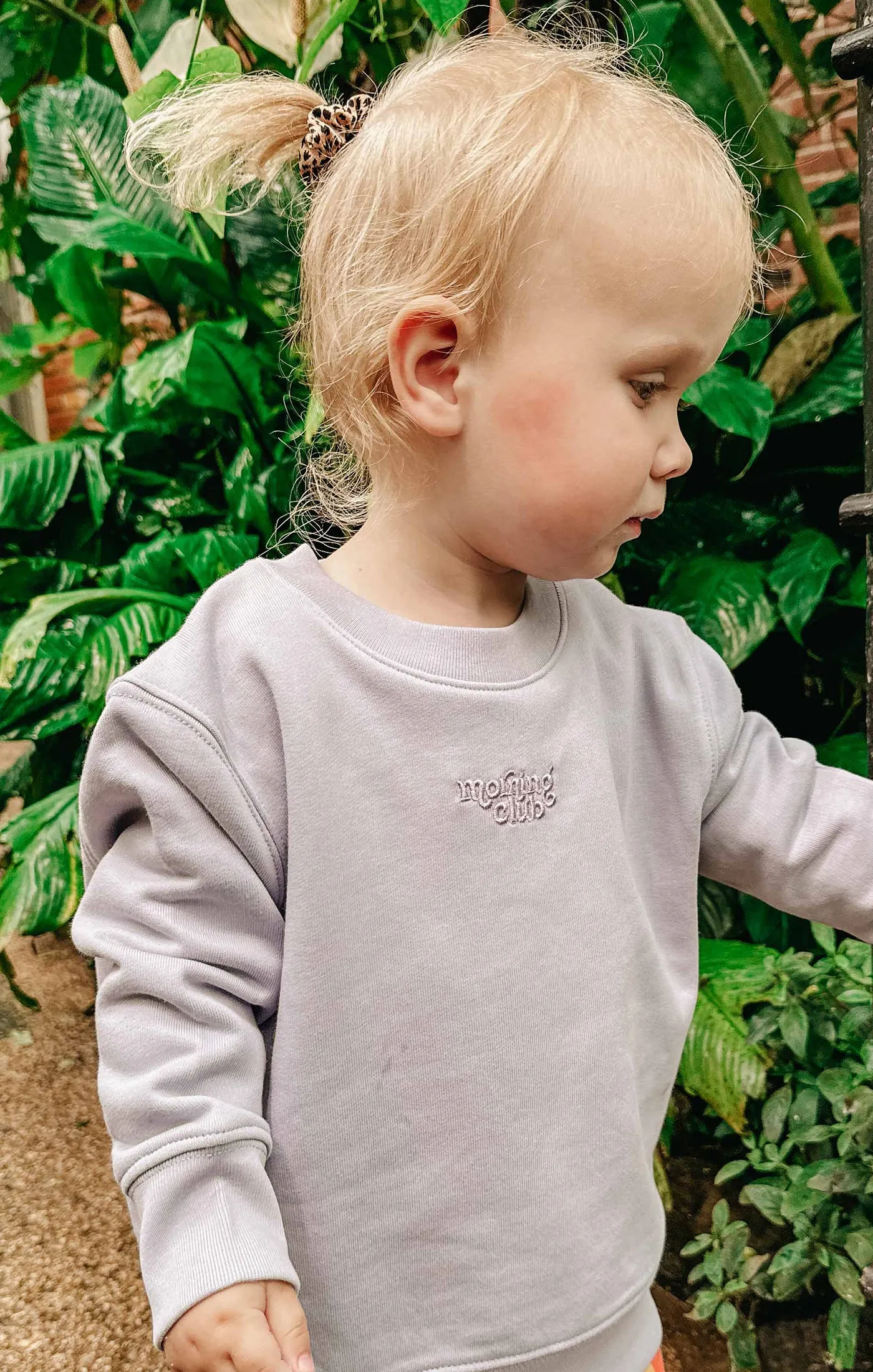 Essential Embroidered Organic Cotton Childrens Sweatshirt