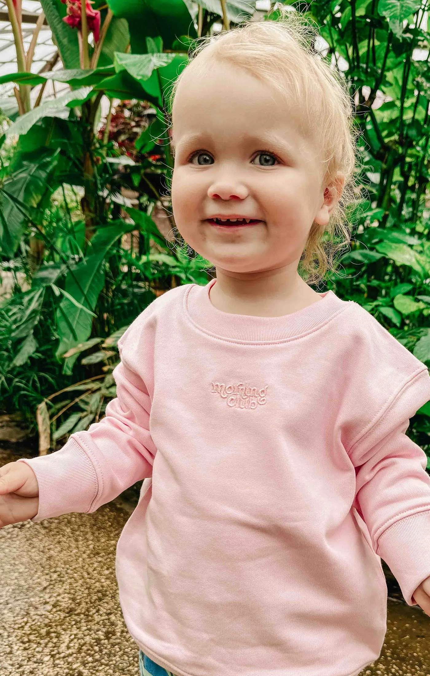 Essential Embroidered Organic Cotton Childrens Sweatshirt