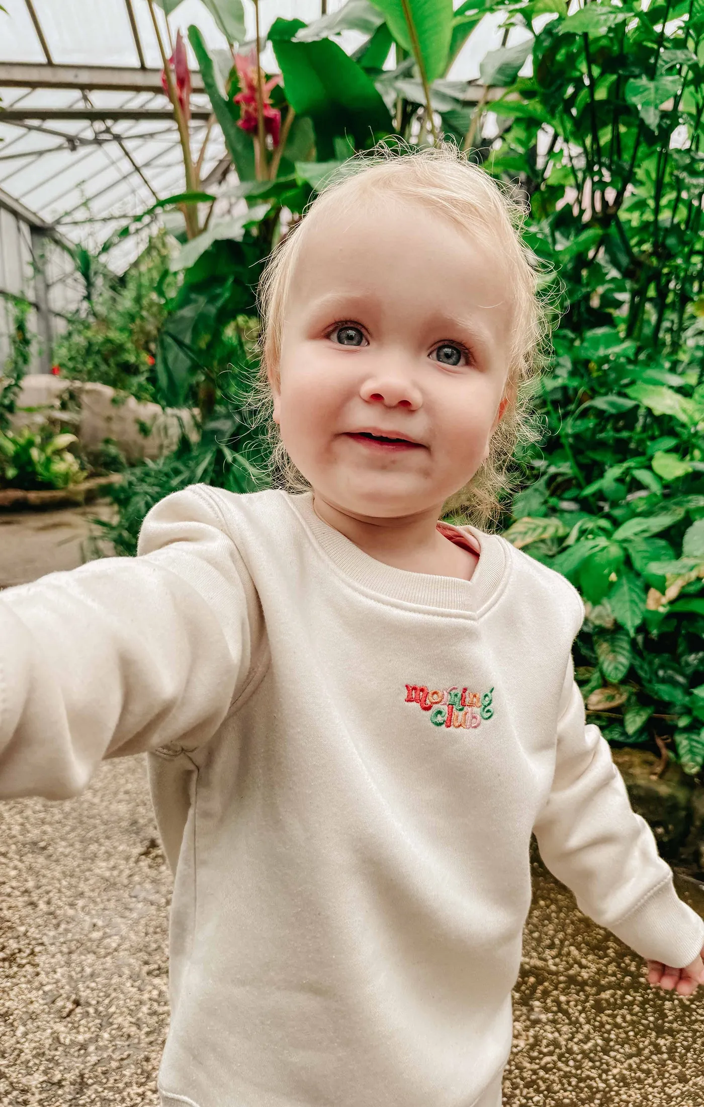 Essential Embroidered Organic Cotton Childrens Sweatshirt