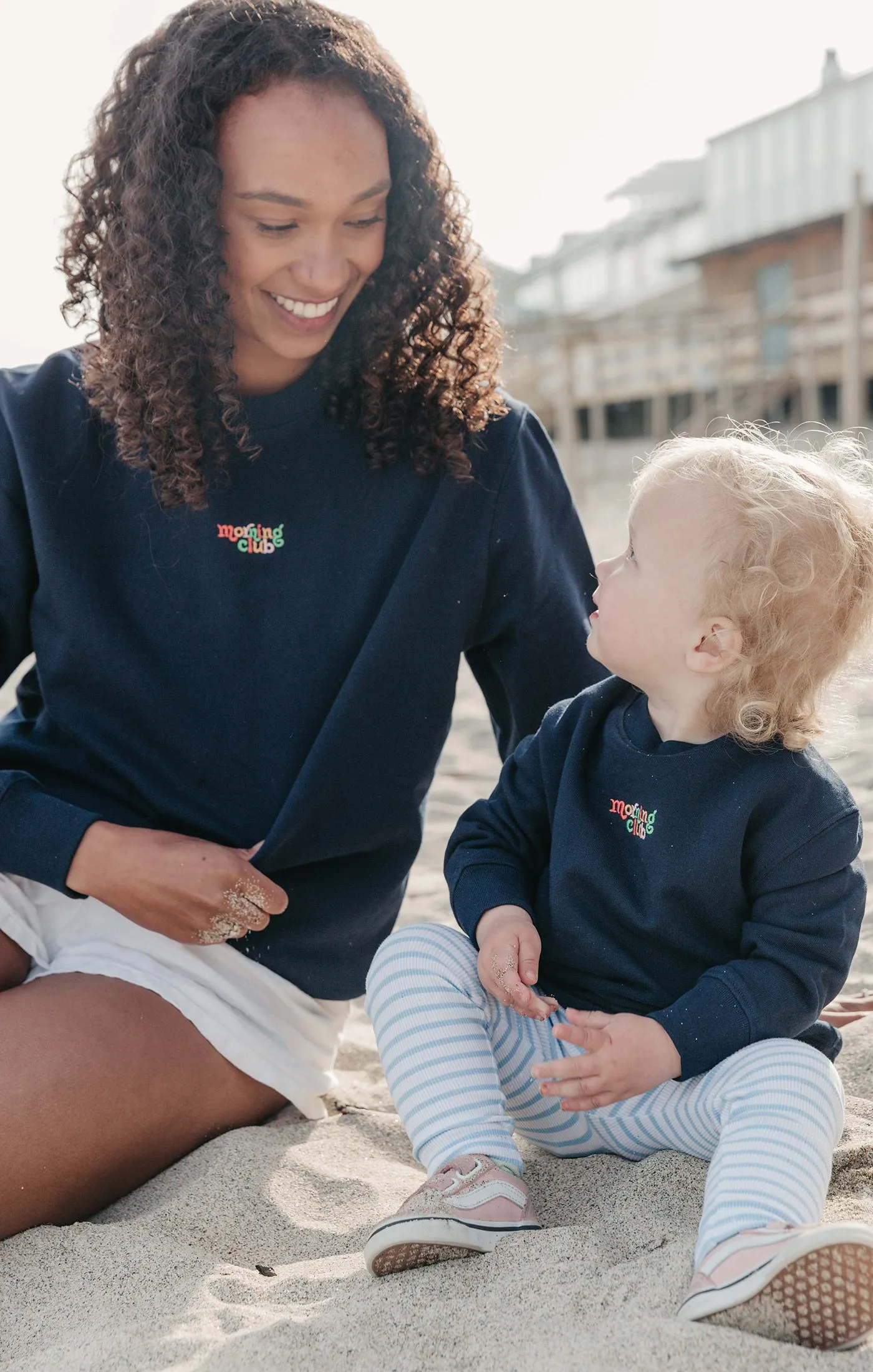 Essential Embroidered Organic Cotton Childrens Sweatshirt