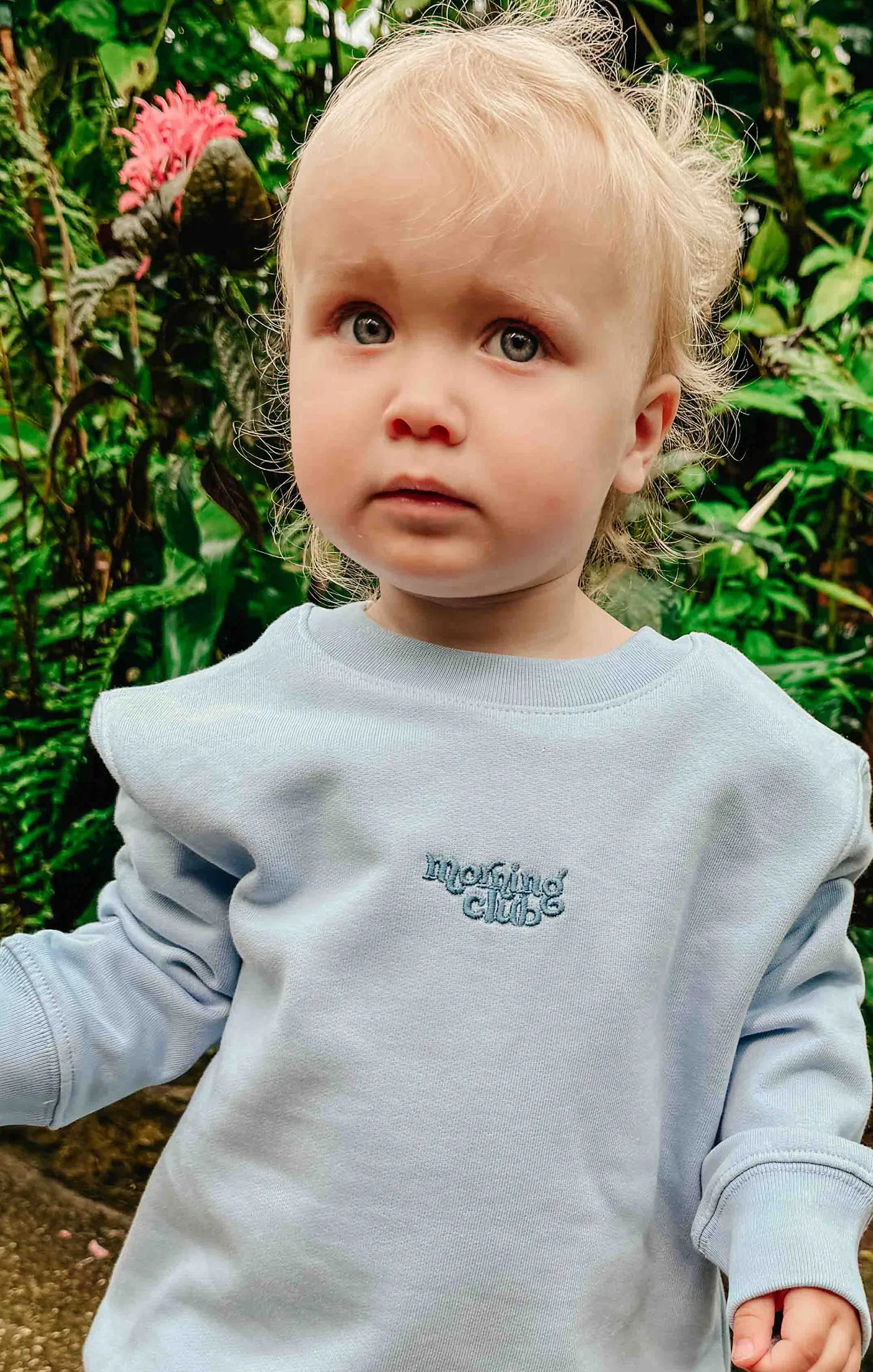 Essential Embroidered Organic Cotton Childrens Sweatshirt