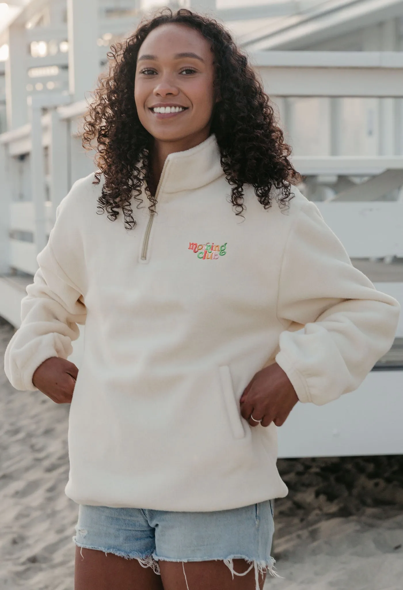 Essential Recycled Polyester Quarter Zip Fleece