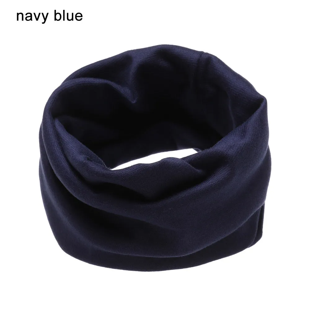 Fashion Candy Color Baby Scarf Shawl Autumn Spring Children Cotton Scarf Neckerchief Snood Collar O Ring Boy Girl Scarf