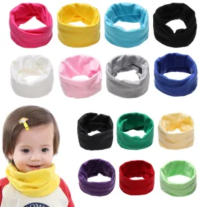 Fashion Candy Color Baby Scarf Shawl Autumn Spring Children Cotton Scarf Neckerchief Snood Collar O Ring Boy Girl Scarf