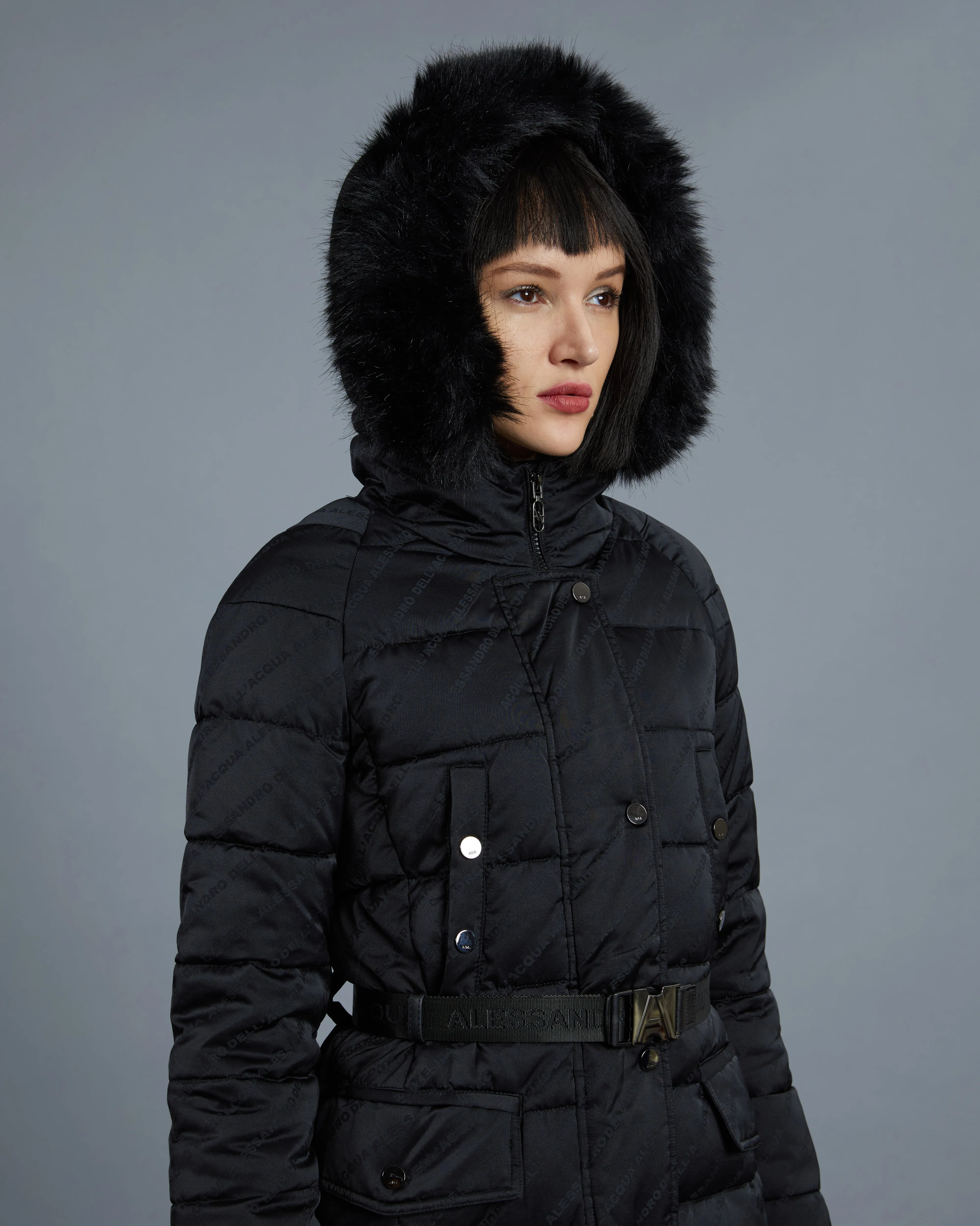 Faux Fur Hooded Puffer Jacket