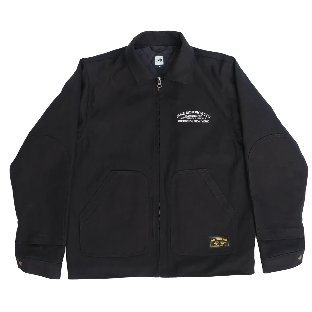 Flying Tiger Lined Mechanic's Jacket - Black