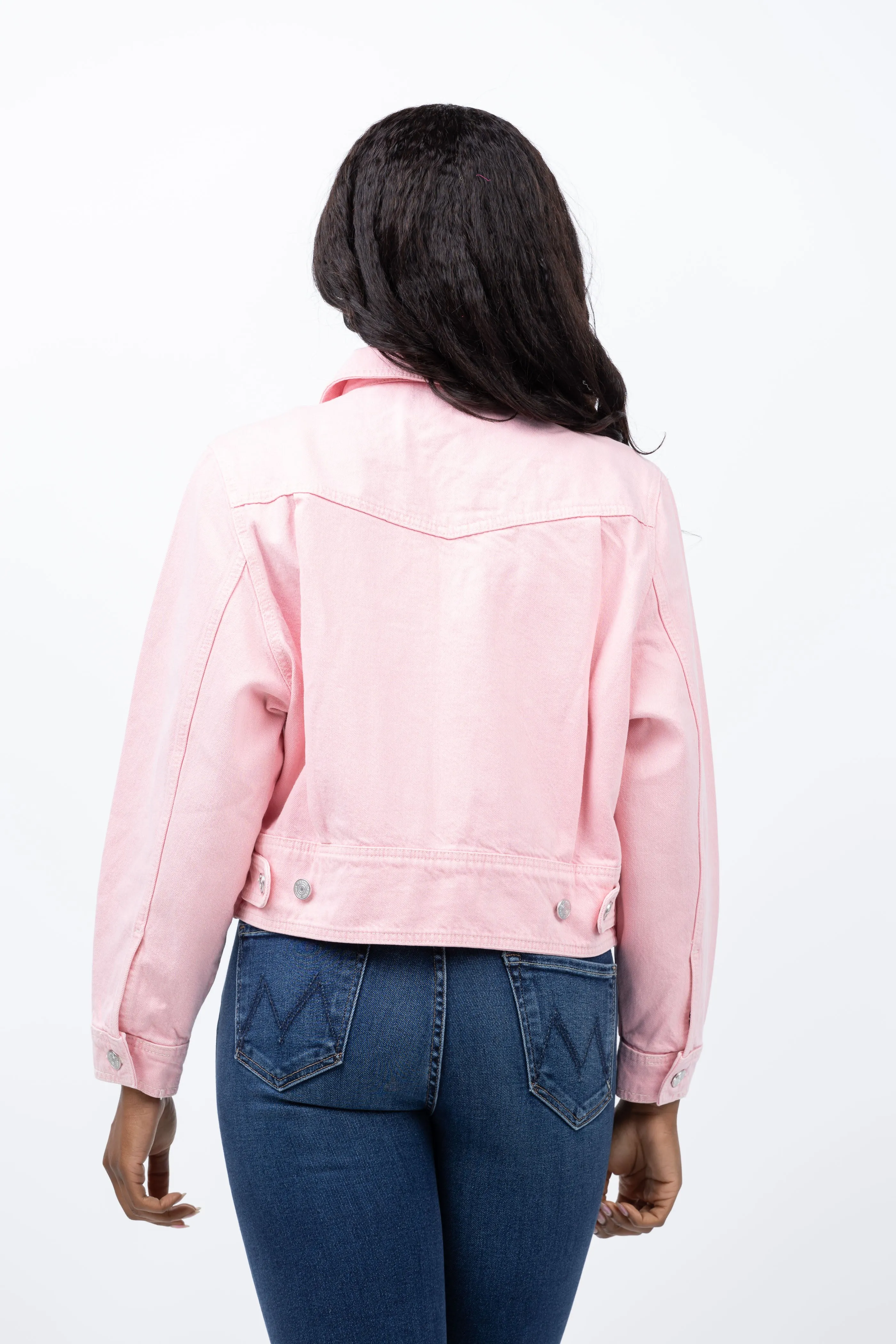 Frame Heart Jacket in Washed Dusty Pink